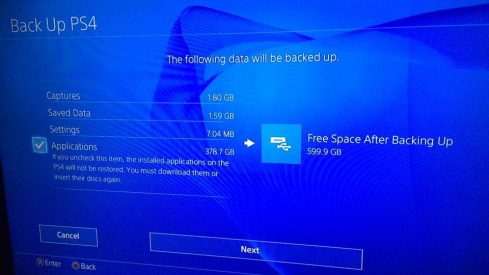 ps4 backup