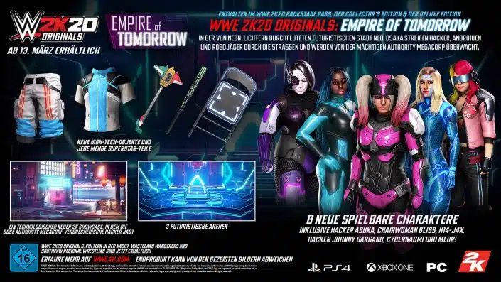 WWE 2K20: Futuristisches DLC-Paket „Empire of Tomorrow“ veröffentlicht