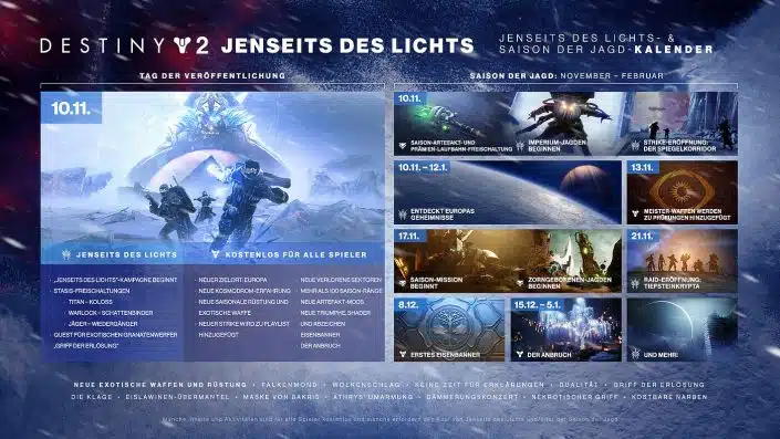 Destiny 2 Jenseits des Lichts: Launch-Trailer und Entwicklervideo zu den neuen Inhalten