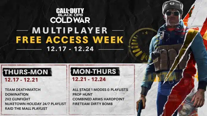 CoD Black Ops Cold War: Multiplayer kostenlos testen und Double XP-Event