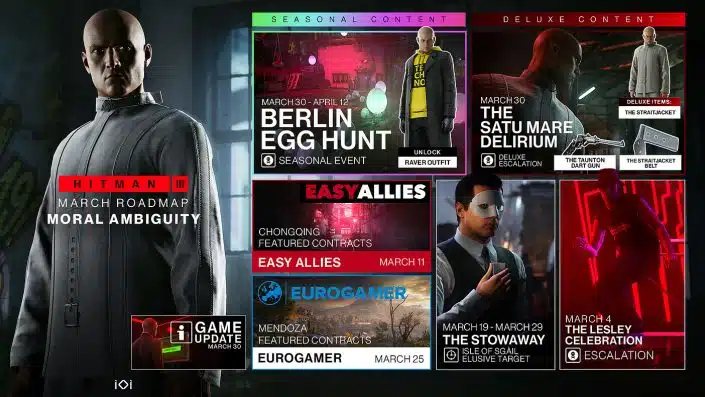 Hitman 3: März-Roadmap stellt das saisonale Event „Berlin Egg Hunt“ vor