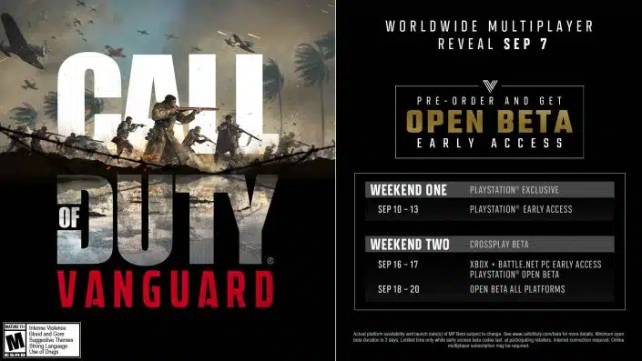 Call of Duty Vanguard: Beta-Termine in der Übersicht