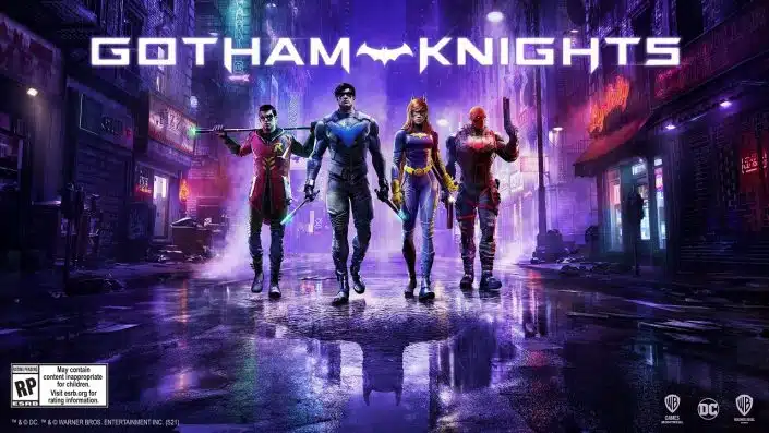 Gotham Knights: Key Art zeigt Robin, Batgirl, Nightwing und Red Hood