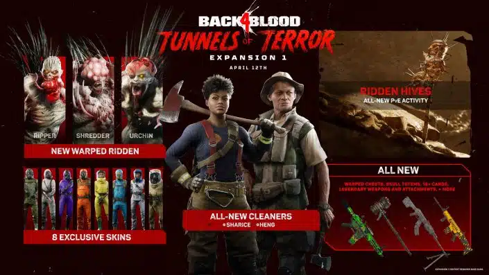 Back 4 Blood: Erster großer DLC „Tunnels of Terror“ und neue Spielerzahl angekündigt