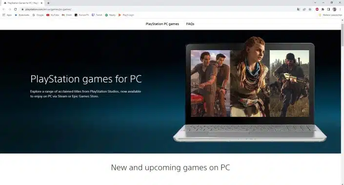 PlayStation: PC-Spiele haben jetzt eigene Rubrik auf der offiziellen Webseite