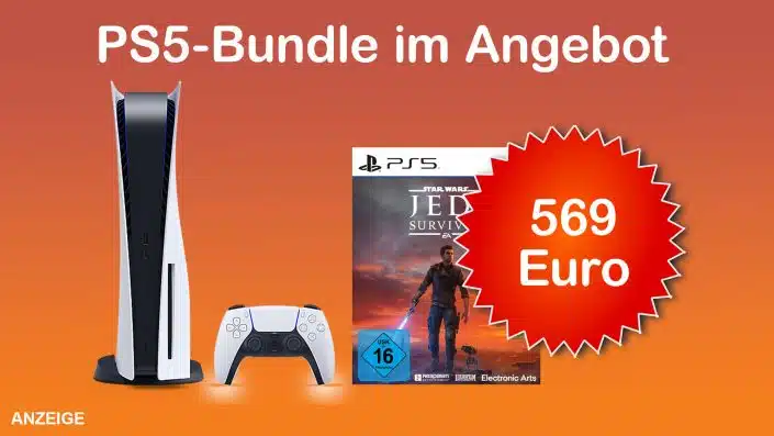 PS5: Bundle mit Jedi Survivor preisreduziert und SSDs im Angebot