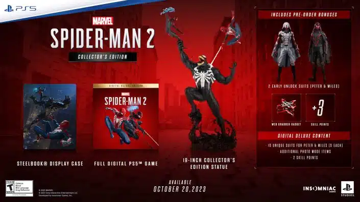 Marvel’s Spider-Man 2: Collector’s Edition für 250 Euro vorbestellbar – Update