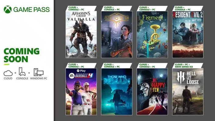 Xbox Game Pass: Januar 2024 mit AC Valhalla und Resident Evil 2