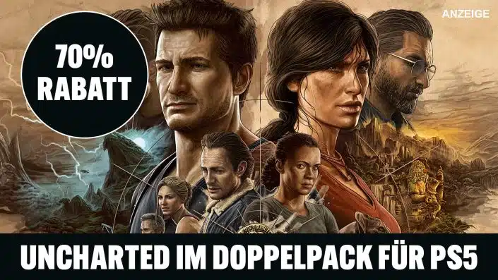 Uncharted: PS5-Doppelpack mit 70 Prozent Rabatt