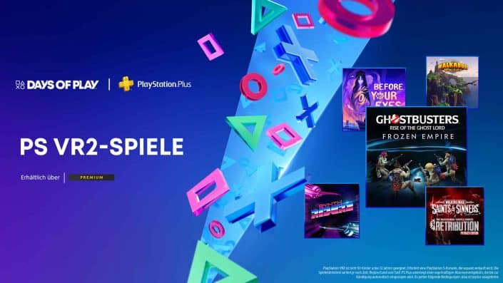 PS Plus Extra und Premium: Days of Play mit Bonus-Spielen – PS-VR2-Titel inklusive