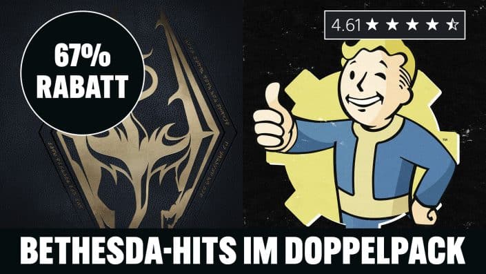 67 Prozent Rabatt: Bundle mit zwei Bethesda-Hits im PSN-Sale