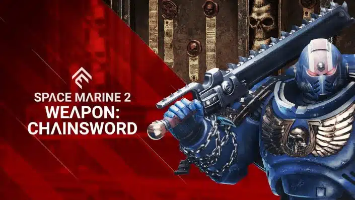 Space Marine 2: Nach Beta-Absage – Chainsword-Waffe lässt reichlich Blut spritzen