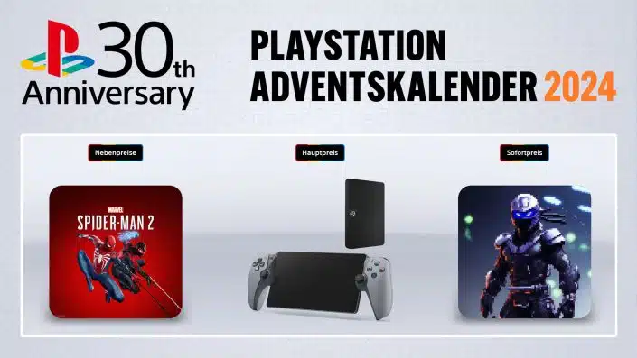 PlayStation-Adventskalender 2024: Tag 6 mit PS Portal in der 30th Anniversary Edition und Spider-Man 2