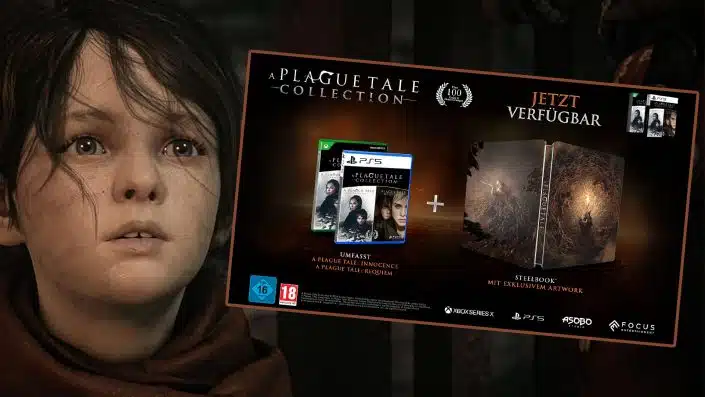 A Plague Tale Collection: Komplettpaket auf PS5 – Disk-Fassung mit Steelbook jetzt verfügbar