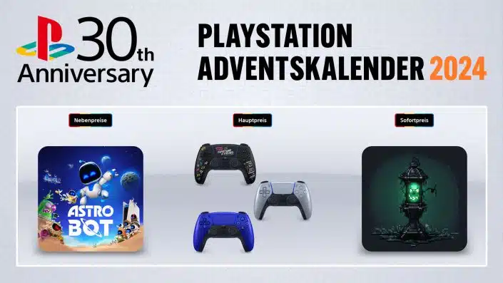 PlayStation-Adventskalender 2024: Tag 22 mit PS5-Controllern und Astro Bot