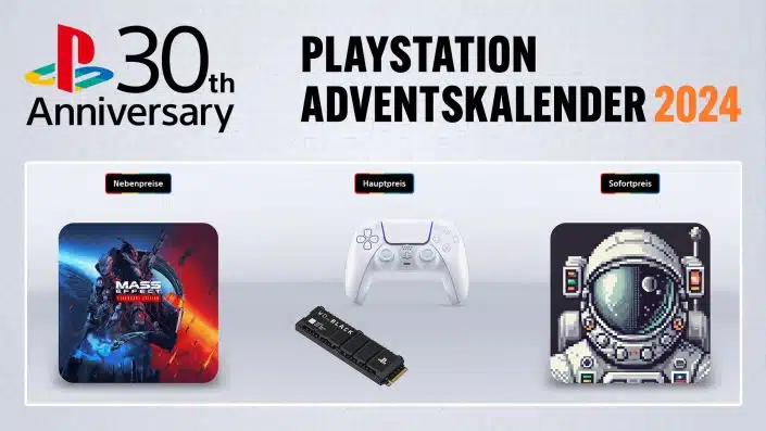 PlayStation-Adventskalender 2024: Tag 24 mit PS5-SSD und DualSense Chroma Pearl