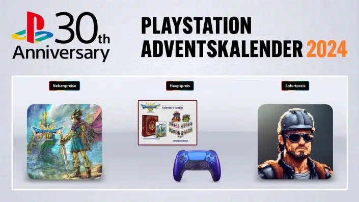 PlayStation-Adventskalender 2024: Tag 26 mit PS5-Controller Chroma Indigo und Dragon Quest 3