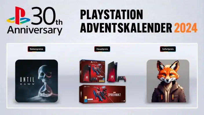 PlayStation-Adventskalender 2024: Tag 27 mit PS5 im Spider-Man-Look und Until Dawn