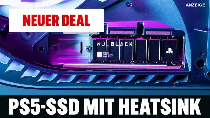 PS5-Deal: SSD WD Black SN850P mit Heatsink zum Schnäppchenpreis