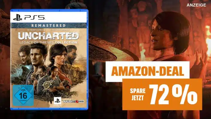 Uncharted: PS5-Doppelpack zum Schnäppchenpreis mit 72 Prozent Rabatt