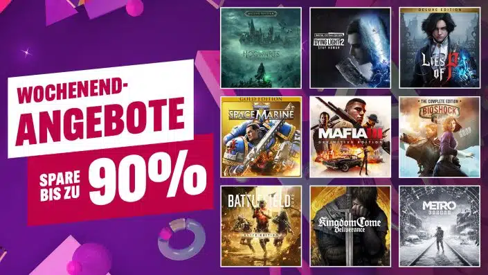 PlayStation Store: Highlights bis zu 90 Prozent reduziert  – Wochenendsale im PSN gestartet