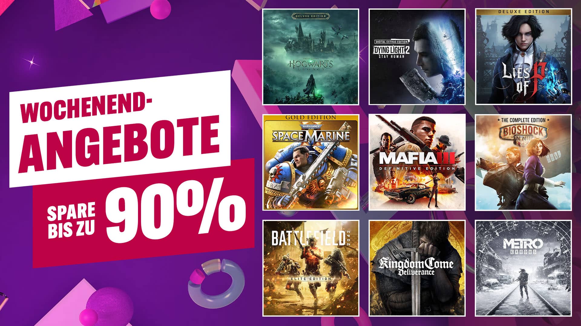 PlayStation Store: Highlights bis zu 90 Prozent reduziert  – Wochenendsale im PSN gestartet