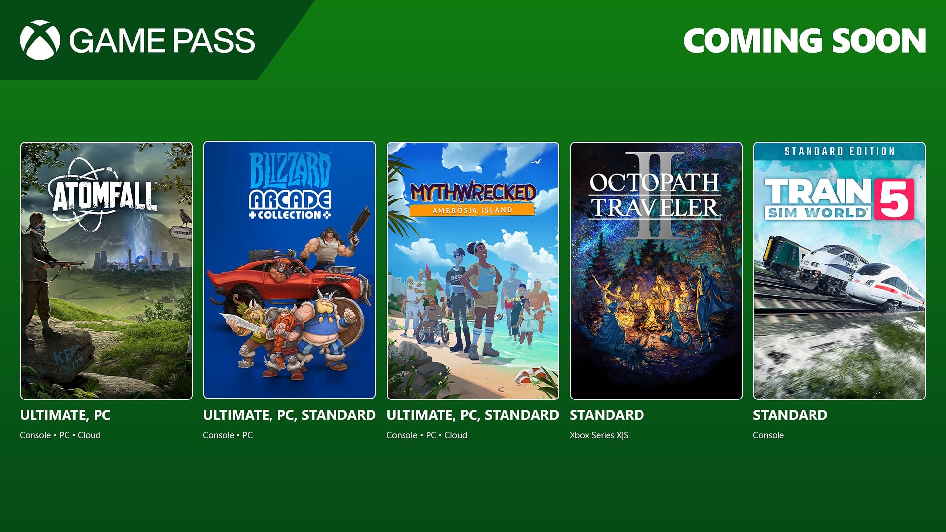 Xbox Game Pass: Zweite März-Welle mit Atomfall und Blizzard Arcade Collection